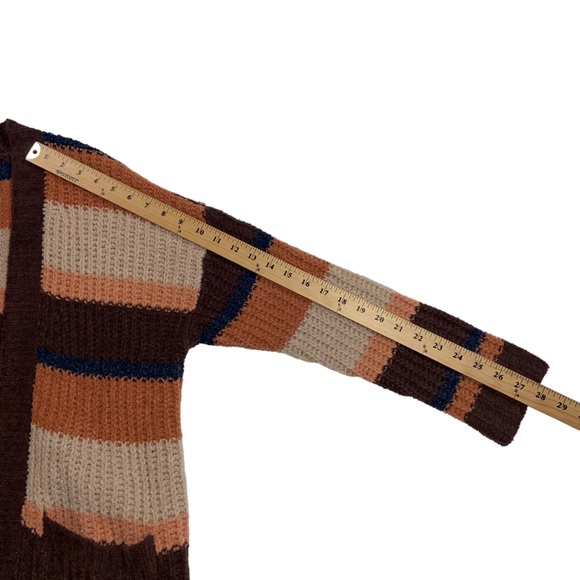 American Eagle Chenille Striped Oversized Open Cardigan - Women’s XS Small - Picture 5 of 12